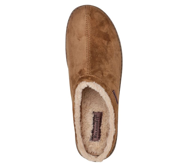 Pánské Pantofle Skechers Relaxed Fit: Melson - Harmen Hnědé | CZ.210378TAN