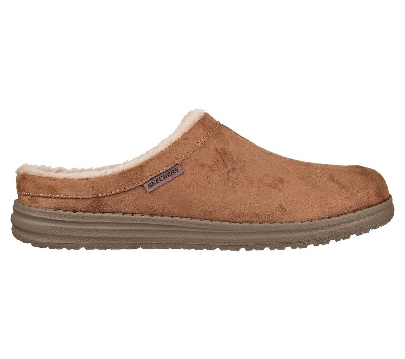 Pánské Pantofle Skechers Relaxed Fit: Melson - Harmen Hnědé | CZ.210378TAN