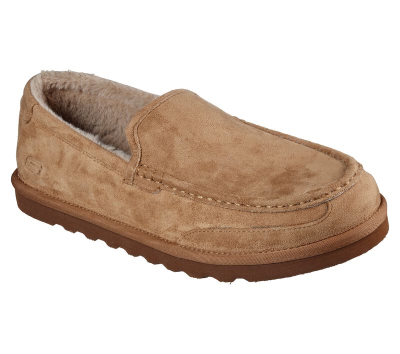 Pánské Pantofle Skechers Relaxed Fit: Renten - Oten Hnědé | CZ.204103TAN