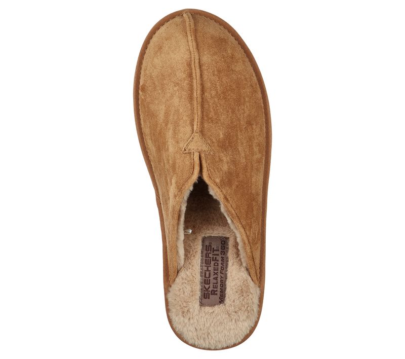 Pánské Pantofle Skechers Relaxed Fit: Renten - Palco Hnědé | CZ.66094TAN