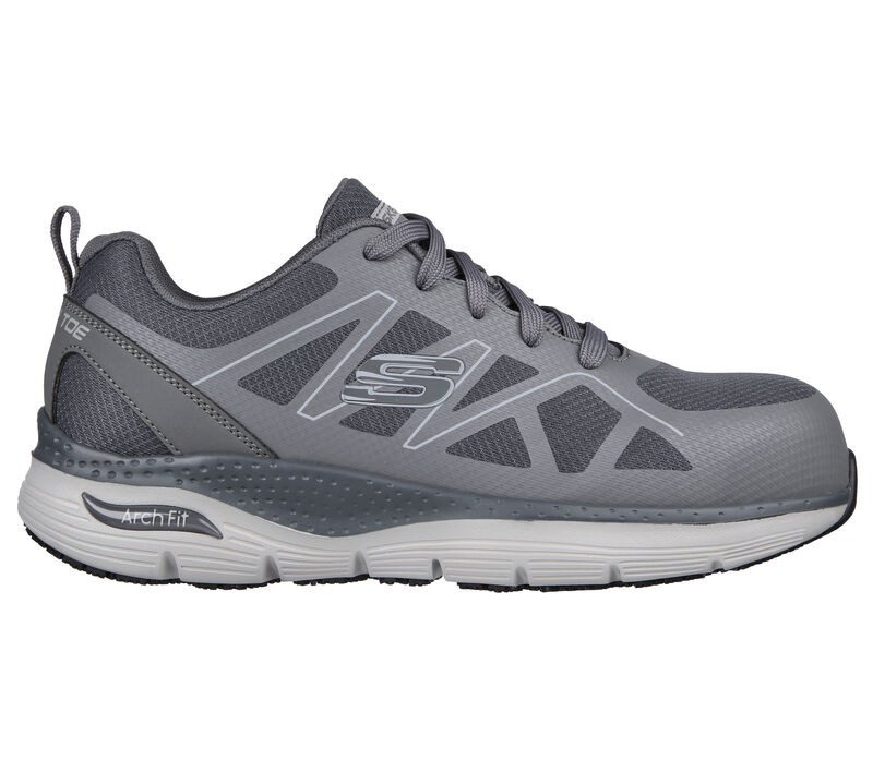 Pánské Pracovní Obuv Skechers Arch Fit SR - Vigorit Šedé | CZ.200152GRY