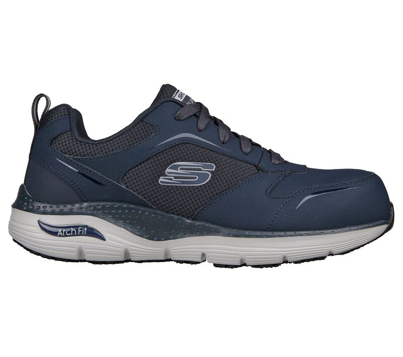 Pánské Pracovní Obuv Skechers Pracovní: Arch Fit SR - Angis Comp Špicí Tmavě Blankyt Šedé | CZ.200134NVGY