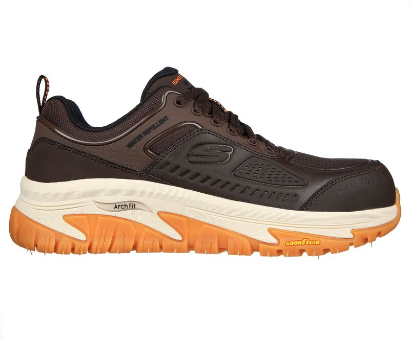 Pánské Pracovní Obuv Skechers Pracovní: Arch Fit Silniční Walker - Raylan Hnědé | CZ.200154BRN