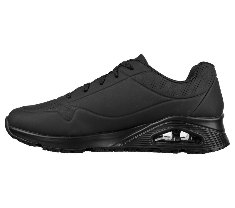 Pánské Pracovní Obuv Skechers Pracovní Relaxed Fit: Uno SR - Sutal Černé | CZ.200054BLK