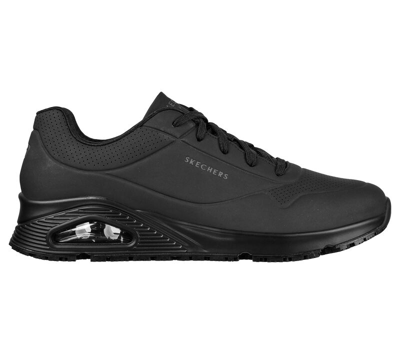 Pánské Pracovní Obuv Skechers Pracovní Relaxed Fit: Uno SR - Sutal Černé | CZ.200054BLK