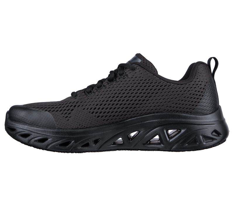 Pánské Pracovní Obuv Skechers Pracovní Relaxed Fit: Glide-Step SR - Stauntap Černé | CZ.200081BBK