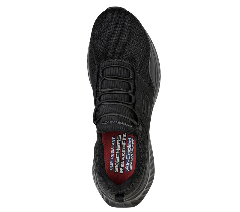 Pánské Pracovní Obuv Skechers Pracovní Relaxed Fit: Tilido SR Černé | CZ.200093BLK