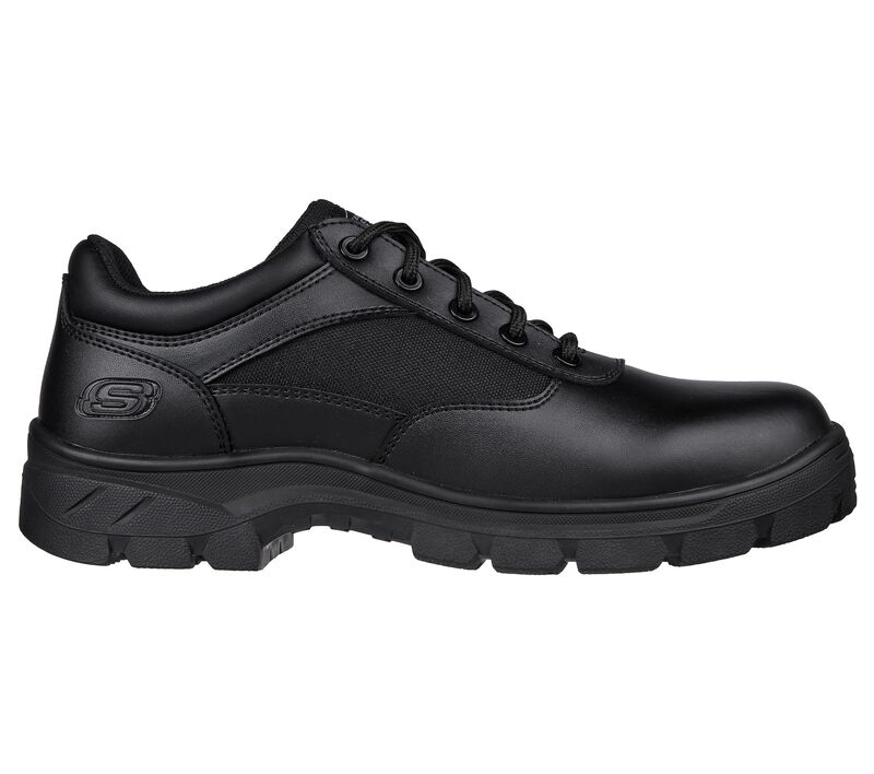 Pánské Pracovní Obuv Skechers Pracovní Relaxed Fit: Wascana - Kallin Černé | CZ.200143BLK