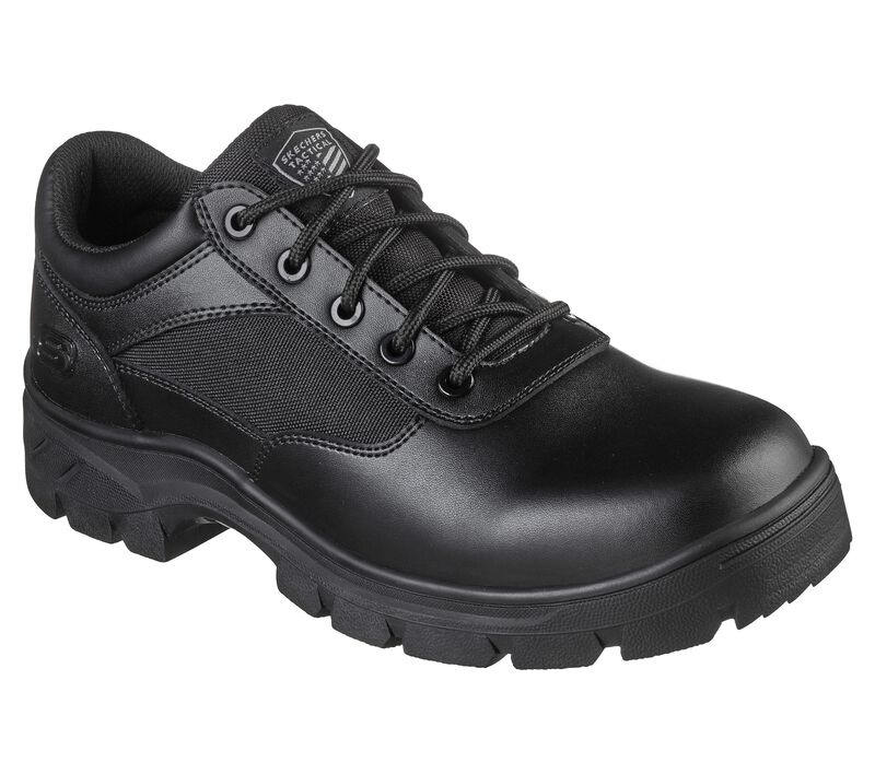 Pánské Pracovní Obuv Skechers Pracovní Relaxed Fit: Wascana - Kallin Černé | CZ.200143BLK