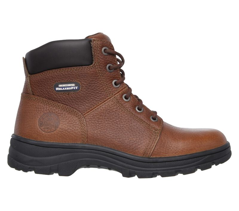 Pánské Pracovní Obuv Skechers Pracovní Relaxed Fit: Workshire - Condor Hnědé | CZ.77010BRN