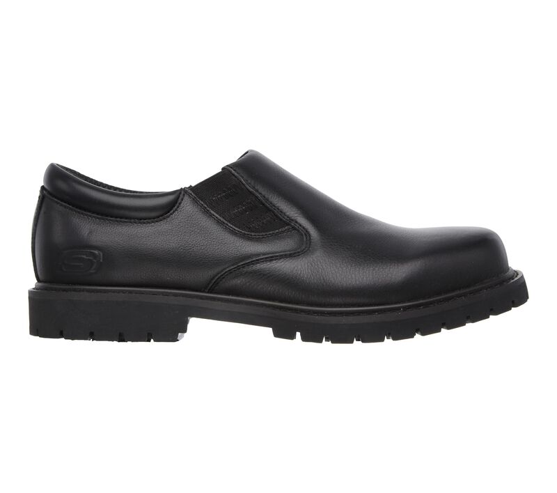 Pánské Pracovní Obuv Skechers Pracovní Relaxed Fit: Cottonwood - Goddard SR Černé | CZ.77046BLK