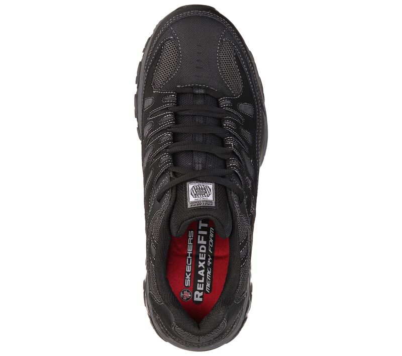 Pánské Pracovní Obuv Skechers Pracovní Relaxed Fit: Cankton ST Černé Šedé | CZ.77055BKCC