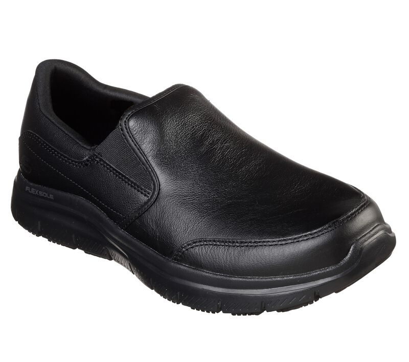 Pánské Pracovní Obuv Skechers Pracovní Relaxed Fit: Flex Advantage SR - Bronwood Černé | CZ.77071BLK