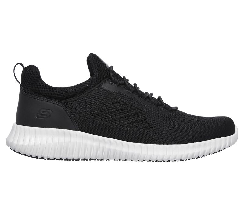 Pánské Pracovní Obuv Skechers Pracovní Relaxed Fit: Cessnock SR Černé Bílé | CZ.77188BKW