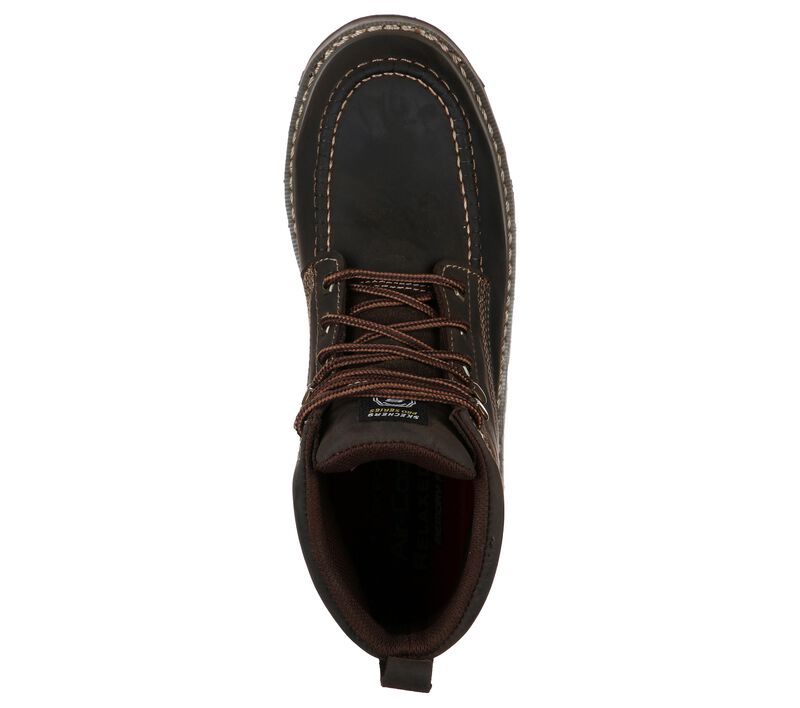 Pánské Pracovní Obuv Skechers Pracovní Relaxed Fit: Boydton Hnědé | CZ.77198CDB