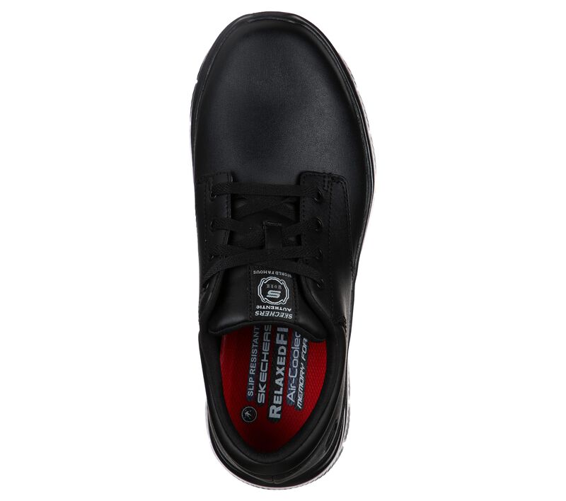 Pánské Pracovní Obuv Skechers Pracovní Relaxed Fit: Flex Advantage - Fourche SR Černé | CZ.77513BLK