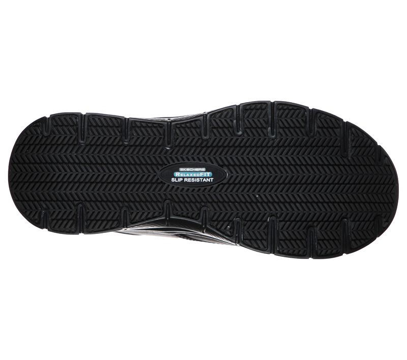 Pánské Pracovní Obuv Skechers Pracovní Relaxed Fit: Flex Advantage - Fourche SR Černé | CZ.77513BLK