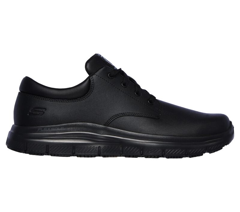 Pánské Pracovní Obuv Skechers Pracovní Relaxed Fit: Flex Advantage - Fourche SR Černé | CZ.77513BLK