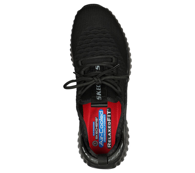 Pánské Pracovní Obuv Skechers Relaxed Fit Pracovní: Cicades - Maxtin Černé | CZ.200156BLK