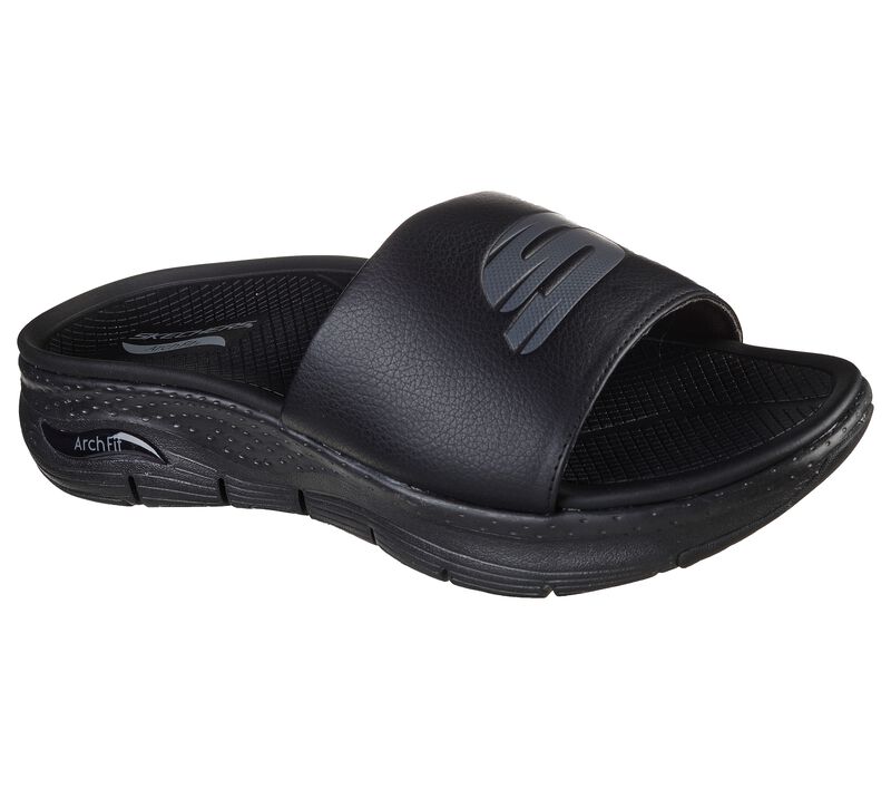 Pánské Sandály Skechers Arch Fit Sandal Černé | CZ.237370BBK