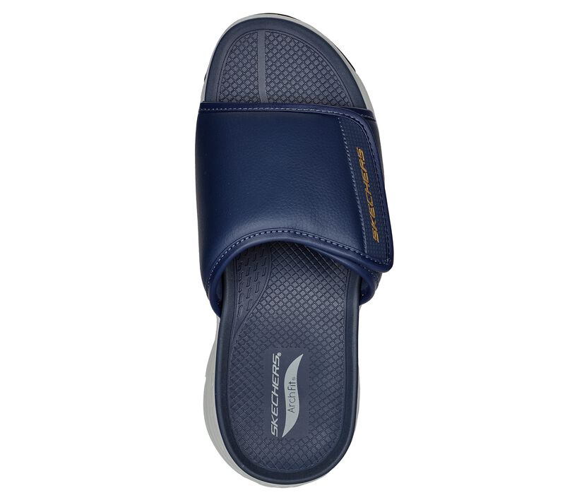 Pánské Sandály Skechers Arch Fit Sandal - Day Trip Tmavě Blankyt Oranžové | CZ.237371NVOR