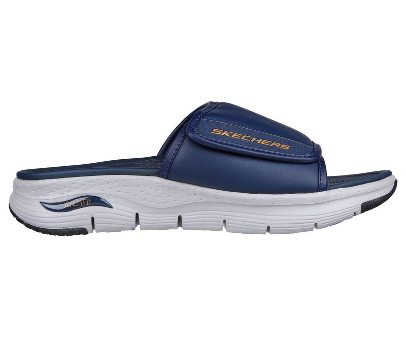 Pánské Sandály Skechers Arch Fit Sandal - Day Trip Tmavě Blankyt Oranžové | CZ.237371NVOR