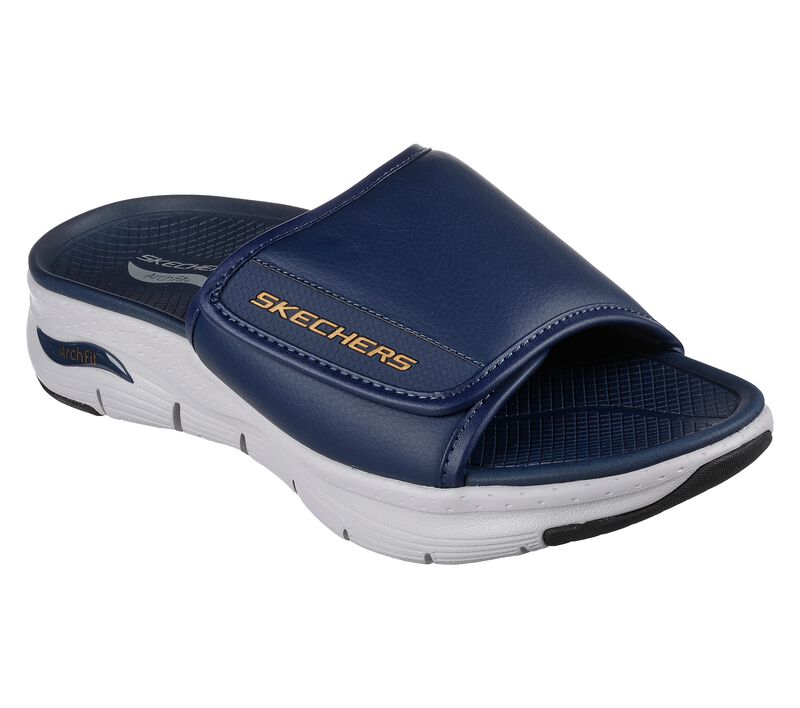 Pánské Sandály Skechers Arch Fit Sandal - Day Trip Tmavě Blankyt Oranžové | CZ.237371NVOR