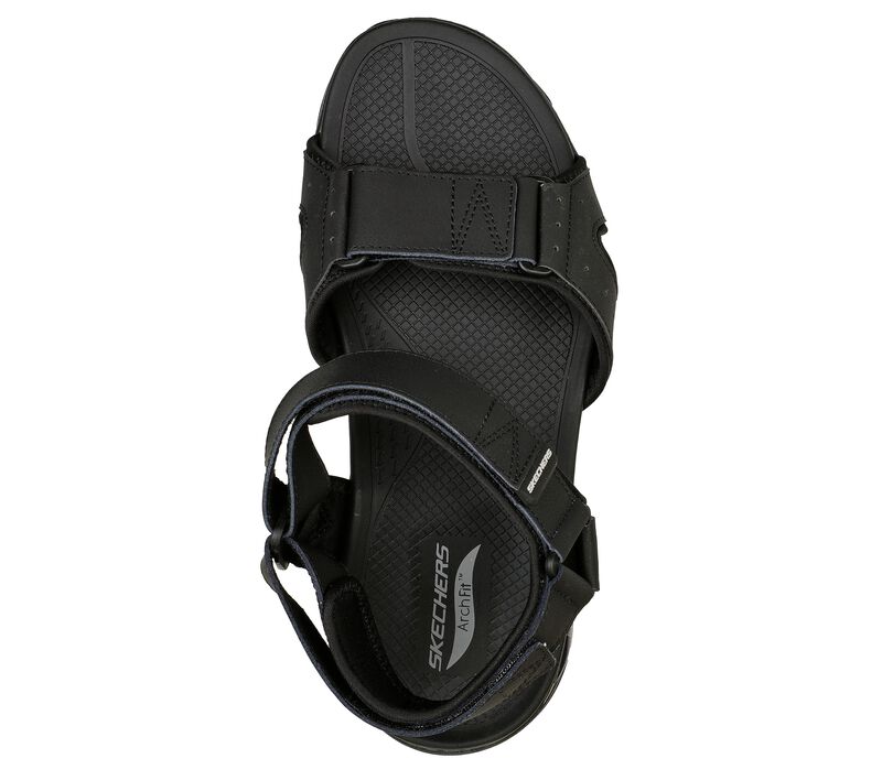 Pánské Sandály Skechers Arch Fit Sandal - Impactor Černé | CZ.237372BLK