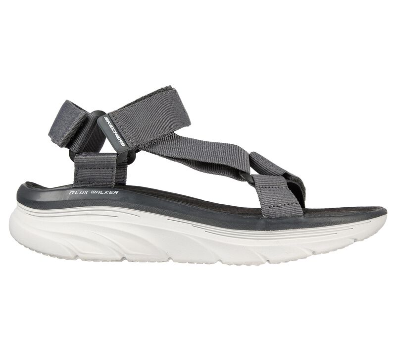 Pánské Sandály Skechers D'Lux Walker Sandal Šedé | CZ.237376CHAR