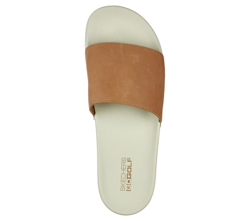 Pánské Sandály Skechers GO GOLF 19th Hole Sandal Hnědožlutý | CZ.54564KHK