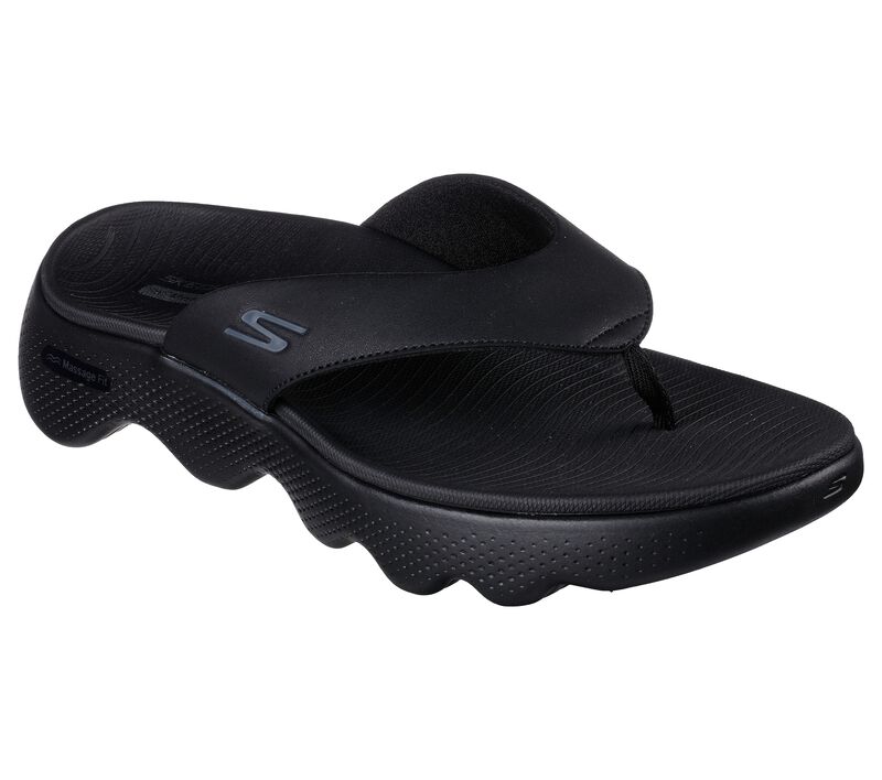 Pánské Sandály Skechers GO WALK Massage Fit Sandal Černé | CZ.229087BBK