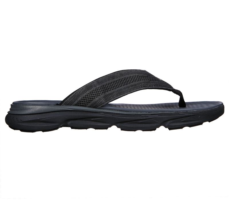 Pánské Sandály Skechers Relaxed Fit: Delmont SD - Almedo Černé Šedé | CZ.210310BKGY