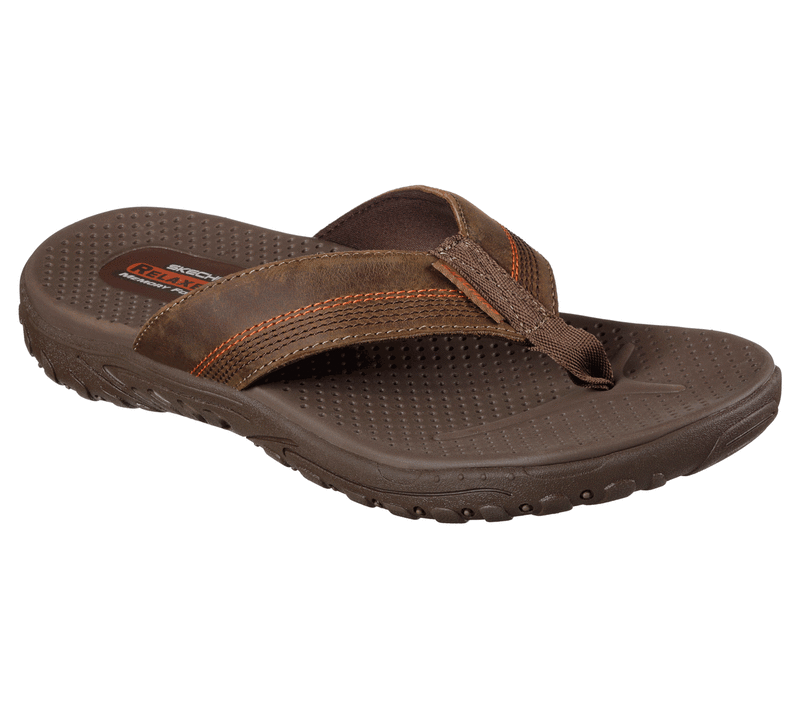 Pánské Sandály Skechers Relaxed Fit: Reggae - Cobano Hnědé | CZ.65460BRN