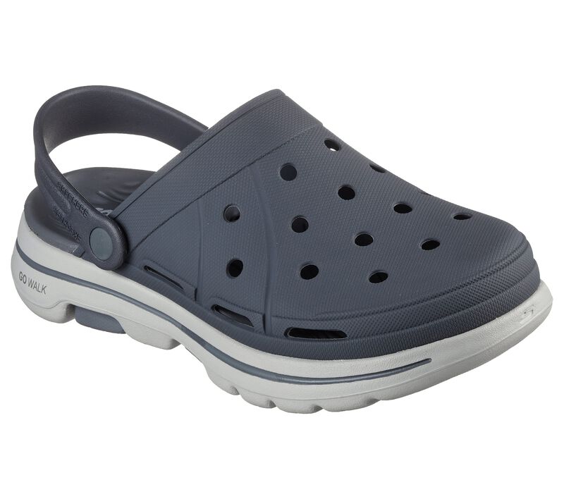 Pánské Slip On Skechers Foamies: GO WALK 5 - Key Choice Šedé | CZ.243032CHAR