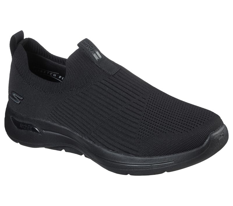 Pánské Slip On Skechers GO WALK Arch Fit - Iconic Černé | CZ.216118BBK