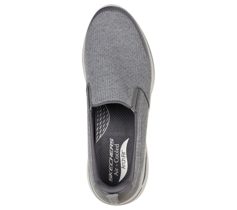 Pánské Slip On Skechers GO WALK Arch Fit - Our Earth Šedé Blankyt | CZ.216222GYBL