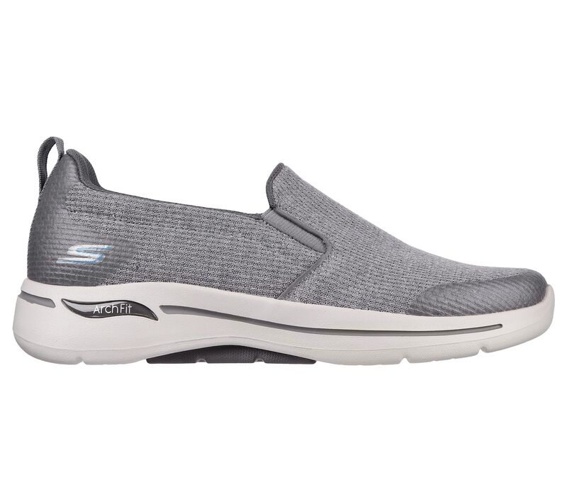 Pánské Slip On Skechers GO WALK Arch Fit - Our Earth Šedé Blankyt | CZ.216222GYBL