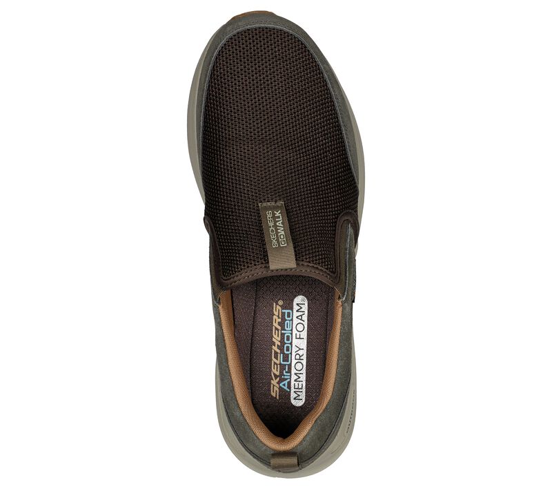 Pánské Slip On Skechers GO WALK Outdoorové - Andes Hnědé | CZ.216103BRN