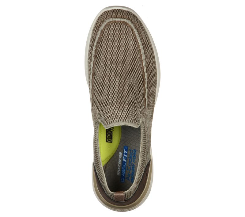 Pánské Slip On Skechers Lattimore - Warner Hnědožlutý | CZ.210275KHK