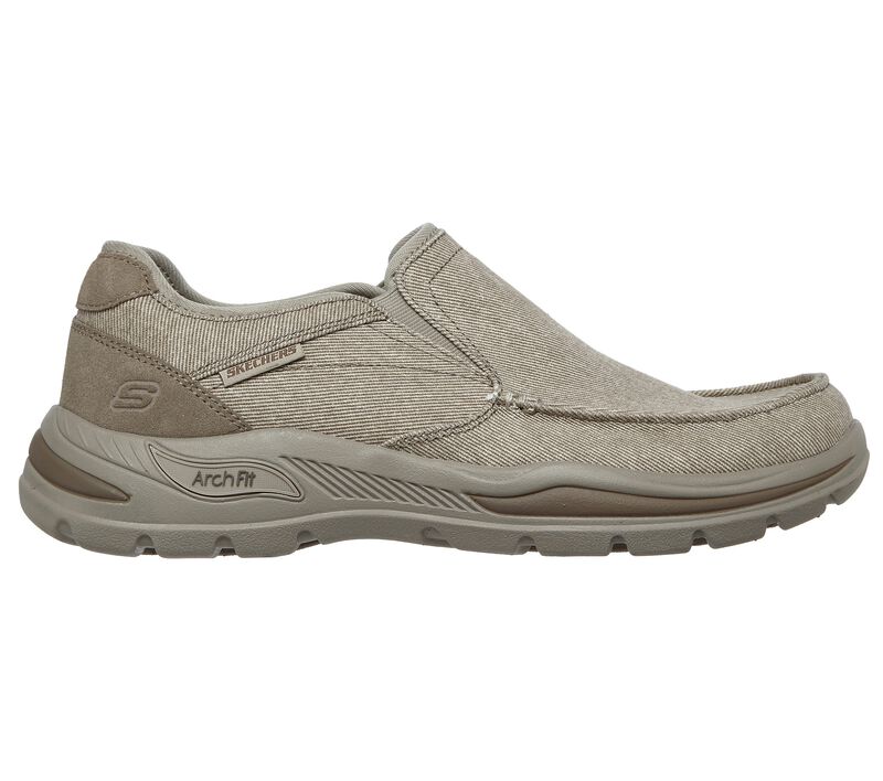 Pánské Slip On Skechers Relaxed Fit: Arch Fit Motley - Daven Šedé Hnědé | CZ.204415TPE