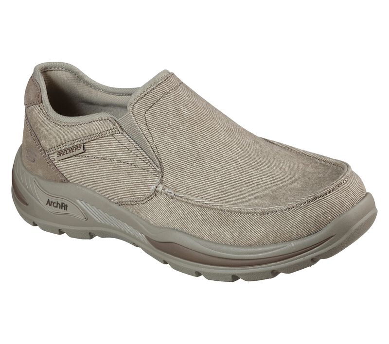 Pánské Slip On Skechers Relaxed Fit: Arch Fit Motley - Daven Šedé Hnědé | CZ.204415TPE