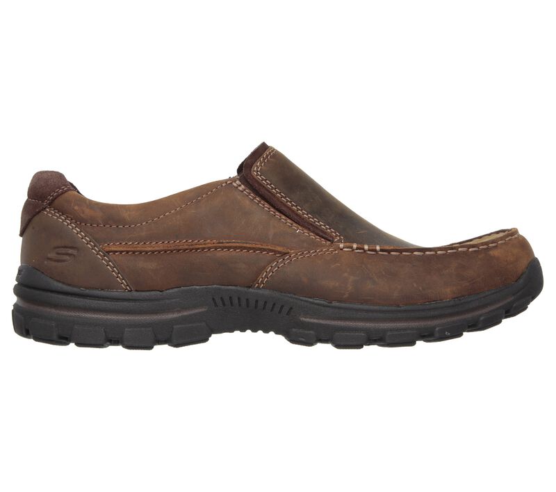 Pánské Slip On Skechers Relaxed Fit: Braver - Rayland Hnědé | CZ.64502CDB