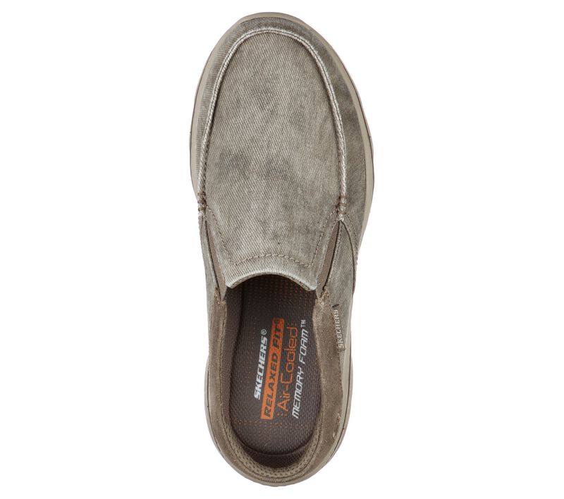 Pánské Slip On Skechers Relaxed Fit: Creston - Backlot Hnědožlutý | CZ.204017KHK