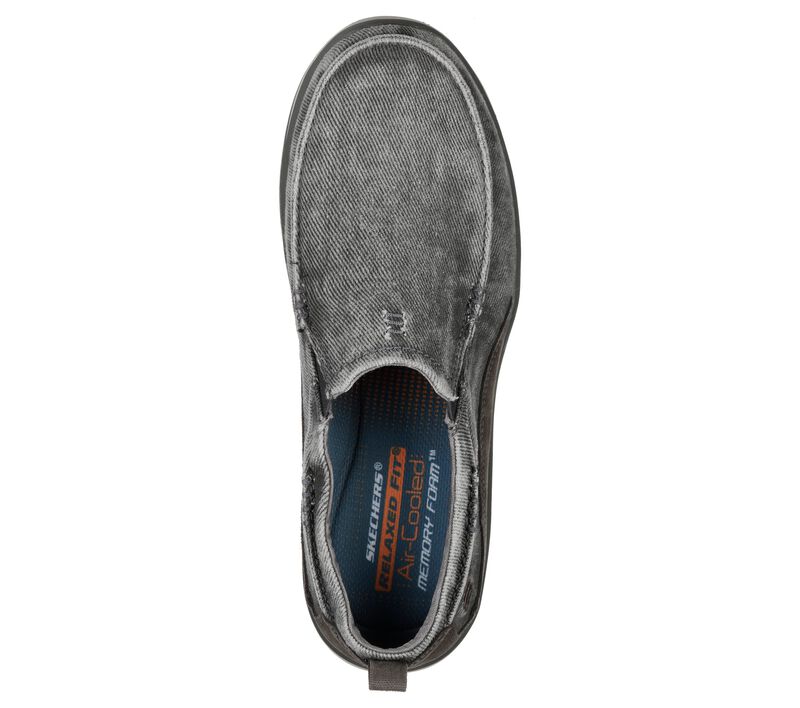 Pánské Slip On Skechers Relaxed Fit: Elected - Drigo Šedé | CZ.64654CHAR