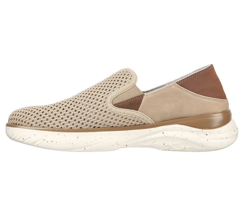 Pánské Slip On Skechers Relaxed Fit: Glassell - Coima Světle Hnědé | CZ.204620LTBR