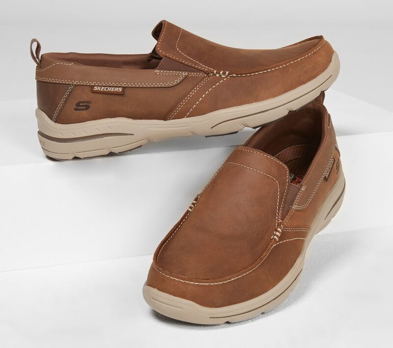 Pánské Slip On Skechers Relaxed Fit: Harper - Forde Hnědé | CZ.64858DSCH