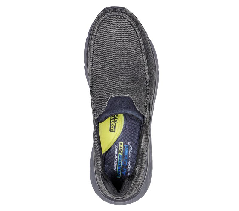 Pánské Slip On Skechers Relaxed Fit: Max Cushioning Elite - Calver Černé | CZ.204301BLK