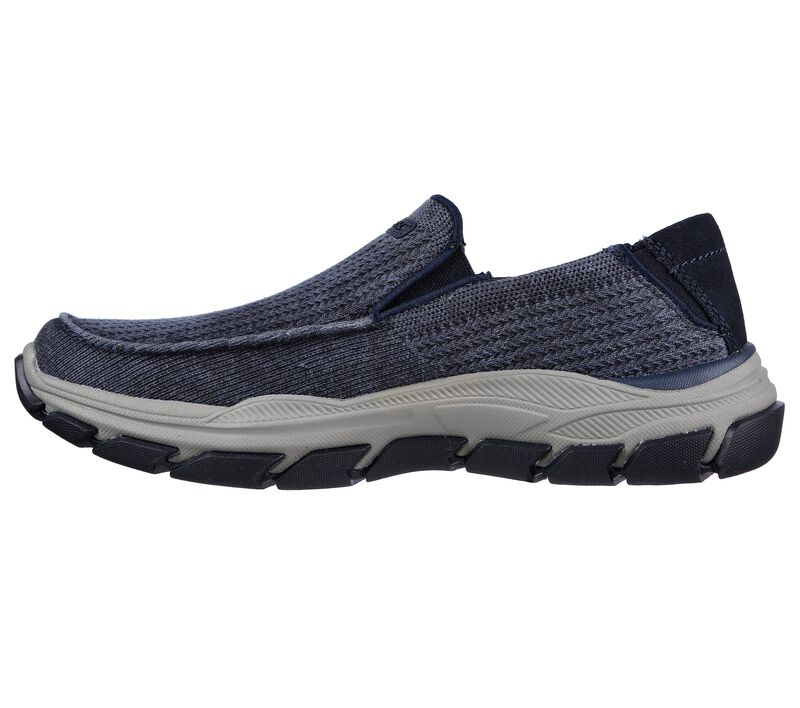 Pánské Slip On Skechers Relaxed Fit: Respected - Vernon Tmavě Blankyt | CZ.204437NVY