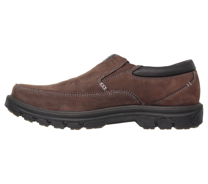 Pánské Slip On Skechers Relaxed Fit: Segment - The Search Tmavě Hnědé | CZ.64261CZ.R