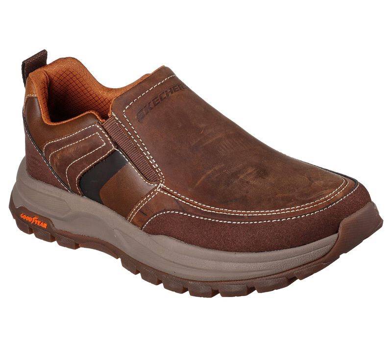 Pánské Slip On Skechers Relaxed Fit: Zeller - Seibert Hnědé | CZ.204697CDB